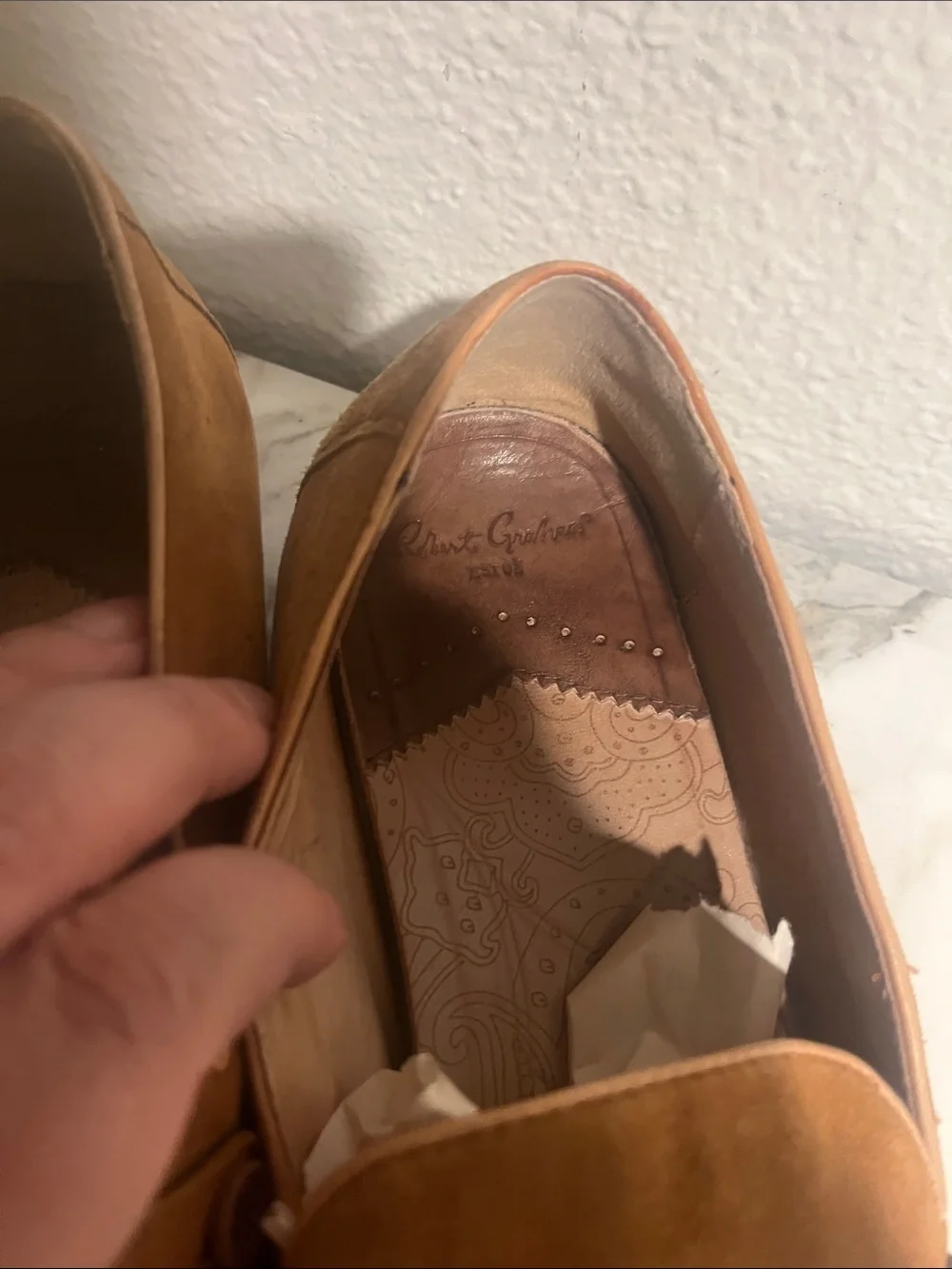 Robert Graham men suede